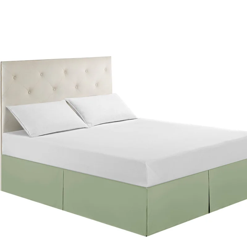 Wholesale polyester home  hotel bed skirt fitted bedding bedspread solid  for mattress cover