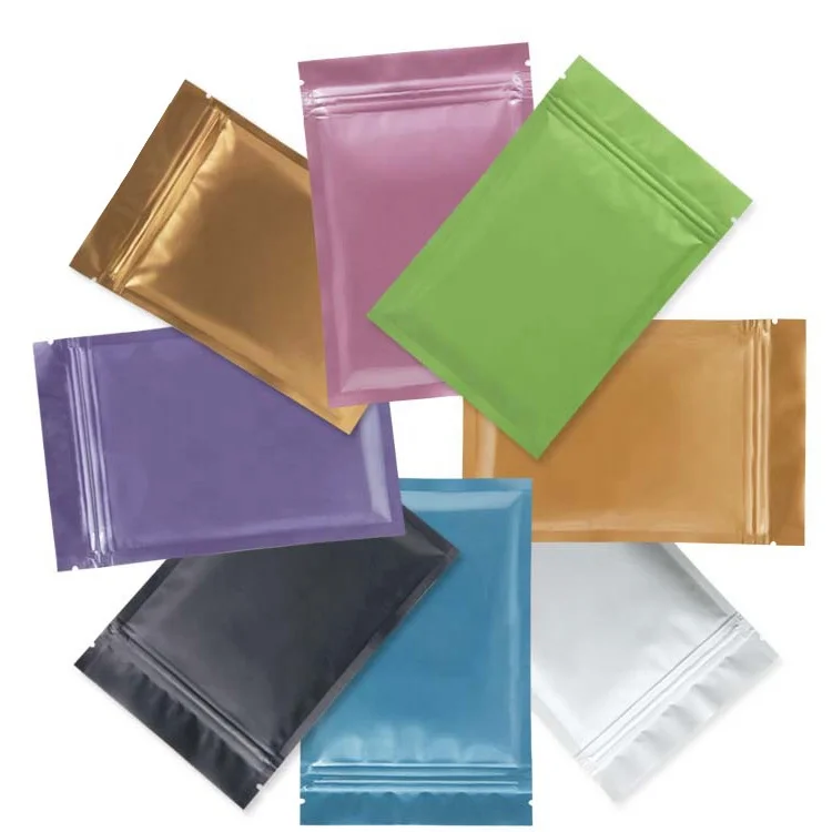three side seal bag with zipper or without zipper