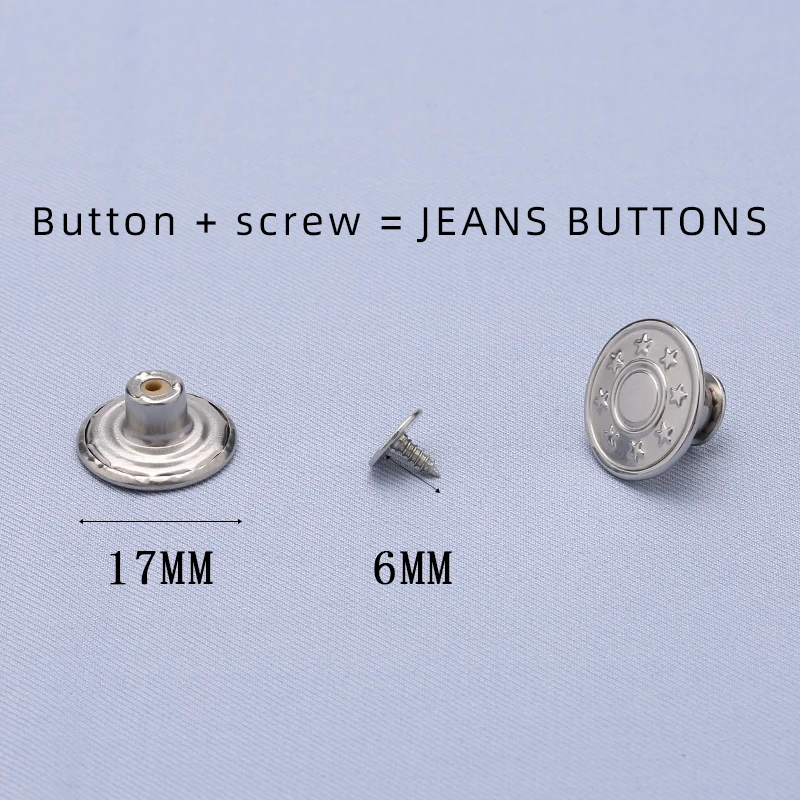 Zhejiang Manufacturer Offers High-quality Metal Jeans Buttons with Plating, Pattern Decoration