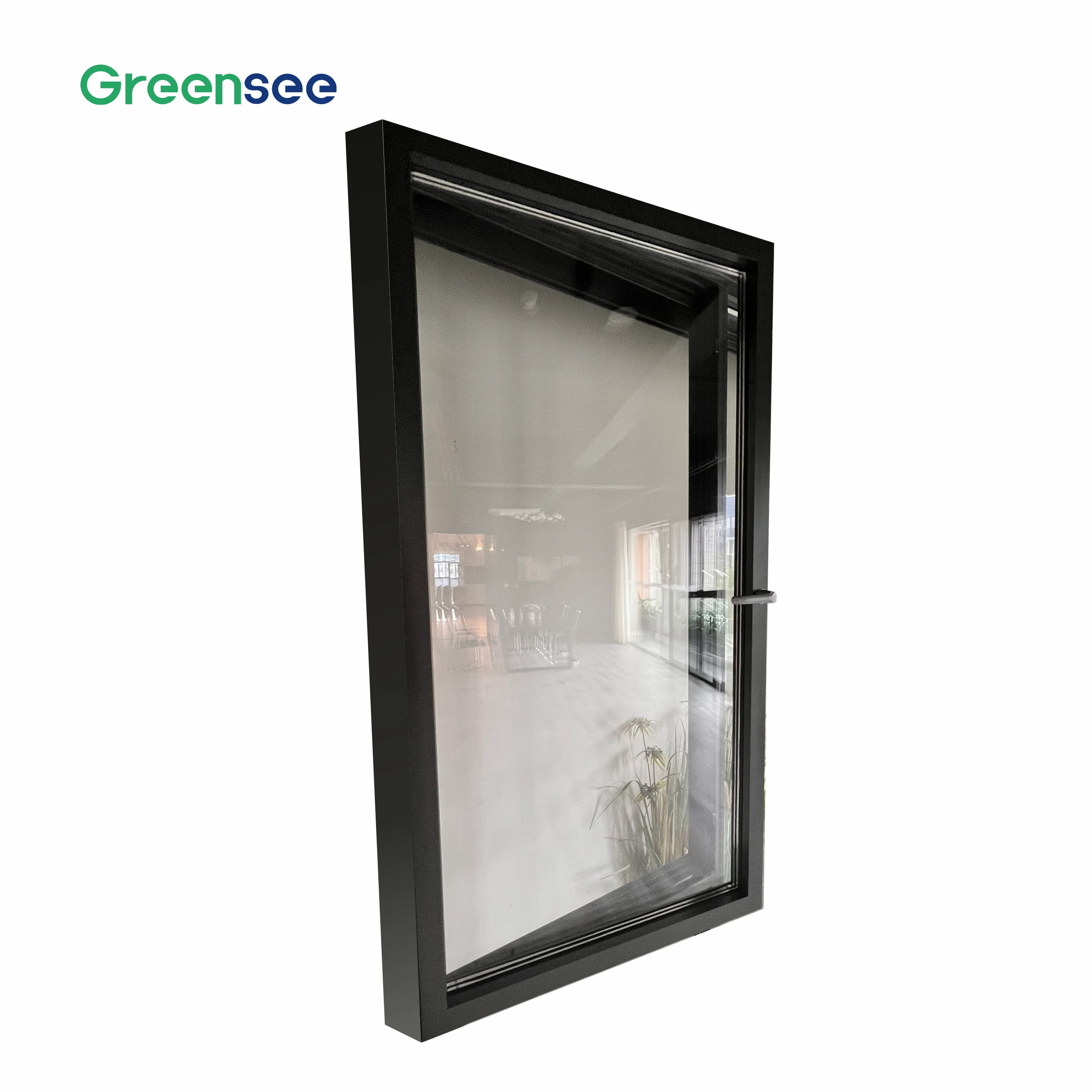 Greensee Horizontal Frenchs Designs Front With Opening Side Panel 100% Testimonials Luxury Copper Entrance Door Window