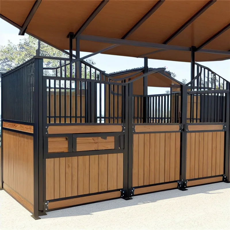high quality Different styles horse stables for sale and stable door customizable