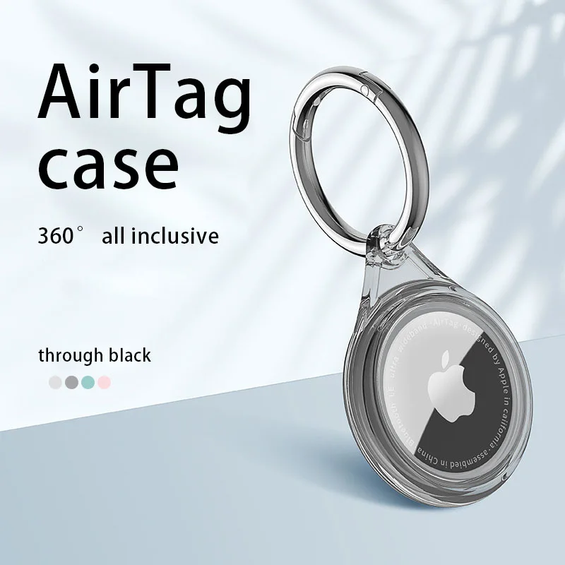 Medome for airtag transparent TPU all-inclusive case for iphone locator anti-lost tracker all-inclusive silicone keychain