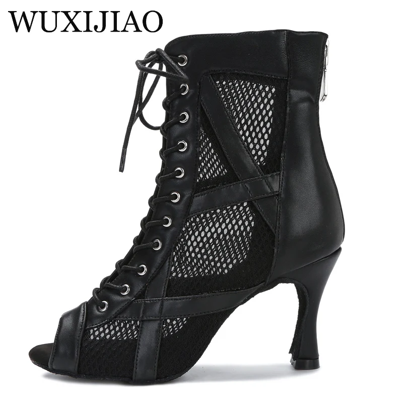 Wholesale High Heels Mesh breathable Ballroom Latin Dance Shoes Ladies Dance shoes