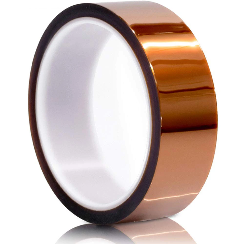 Electrical Insulation Brown 1mil Gold Finger Pi Tape Clear Heat Resistant Silicone Adhesive 3D Printer Kaptons Polyimide Tape