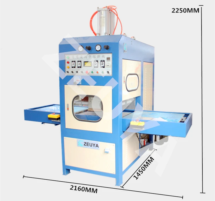 8-10KW Automatic Shuttle Working Station High Frequency Welding and Cutting Machine