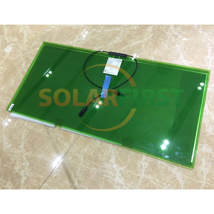 Wholesale Hot Sale Green 30W 42W 52W 60% 45% 30% Transparent Thin Film Solar Panel For Home