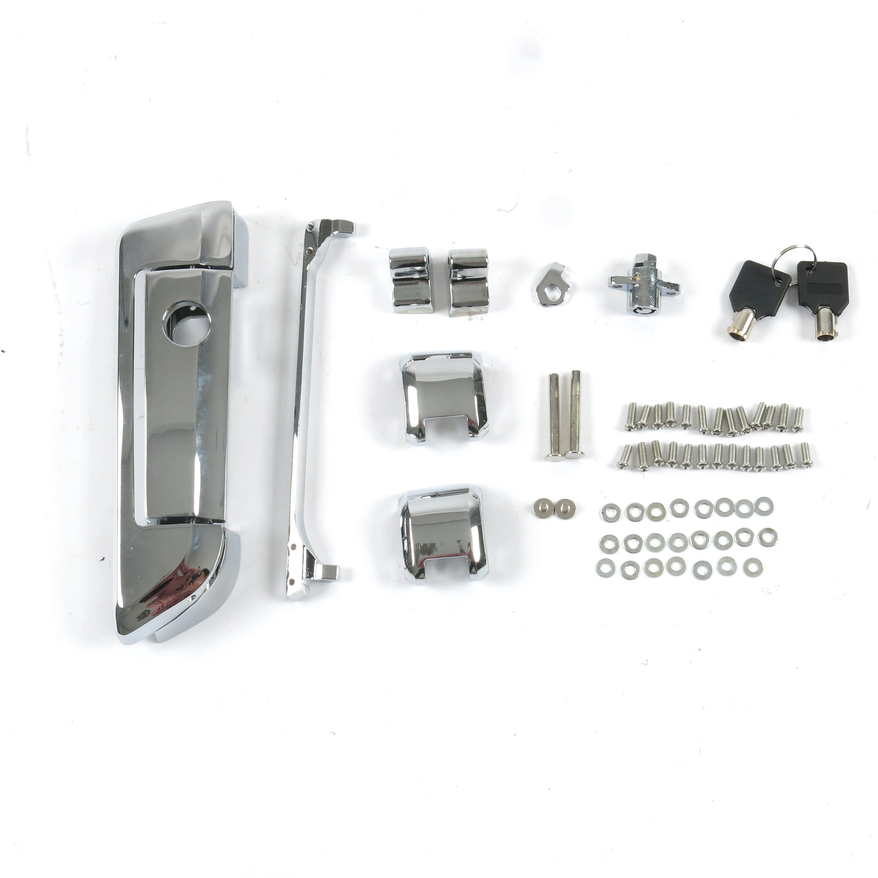 For Harley Davidson Chrome Latch and Hinge Set Touring Tour-Pak 2014 2015 2016 saddlebags lock