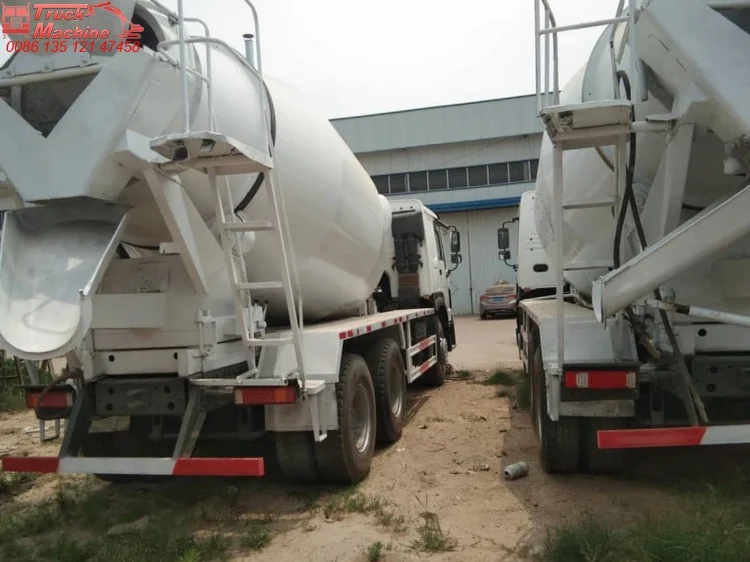 
Seconed Head Sinotruk Howo 6x4 Concrete Mixer Truck, Used 8CBM Concrete Truck Drum Mixer To Africva 