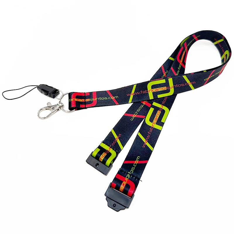 Promotional Wholesale Custom Printing Mobile Phone Lanyard Satin Polyester Nylon Teacher Lanyards