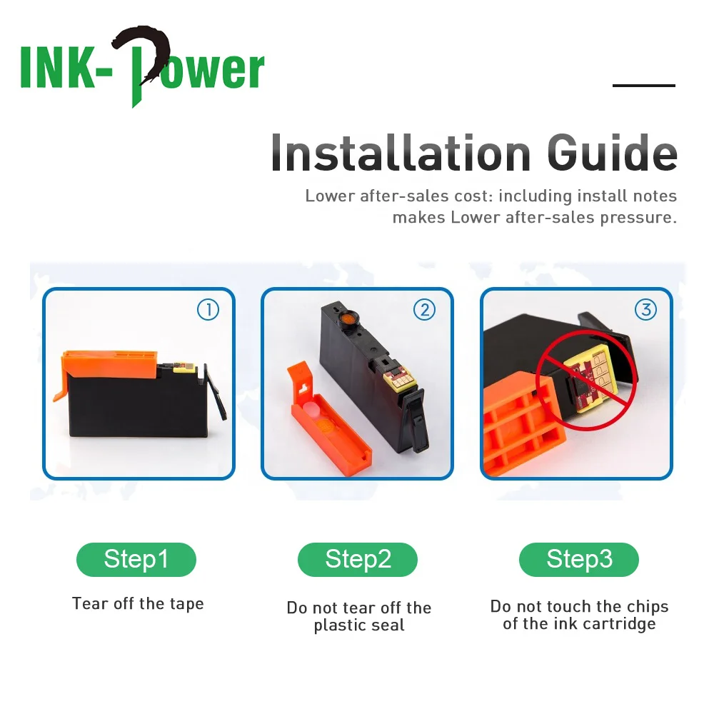 INK-POWER 655 655XL Premium Compatible Color Inkjet Ink Cartridge for HP Deskjet Ink Advantage 3525 4625 Printer