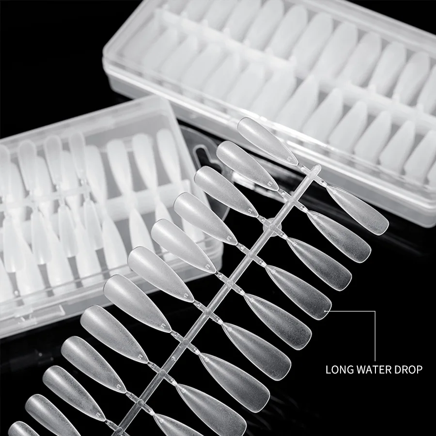 308Pcs/Box False Nails Art Tips Acrylic Finger Gel Polish Mold Sculpted Full Cover Press on Nails Manicures Accessories