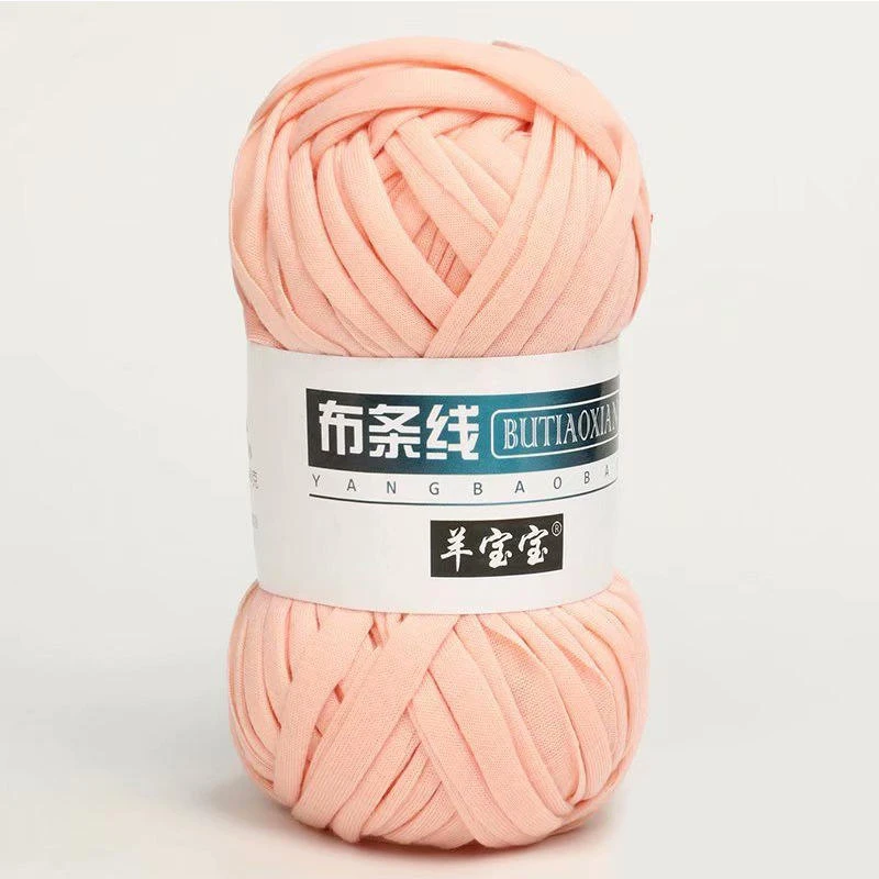 Supplier cotton knitting thick t-shirt Hand Knitting, Weaving, crocheting  t shirt cloth yarn for handmade bag ribbon   yarn