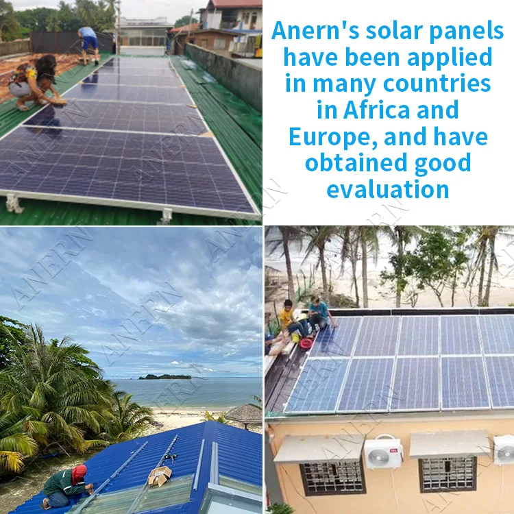 Anern 550 watt 1000 watt solar plate panel for home use