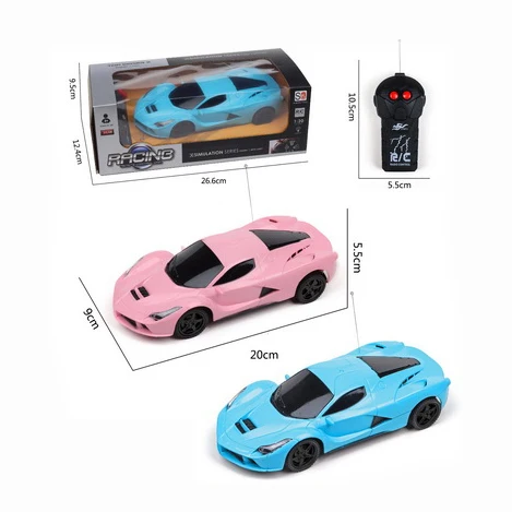 EPT $1 Dollar Promotion Toys Two Function Pink Small Rc Car Trucks Toys With Light