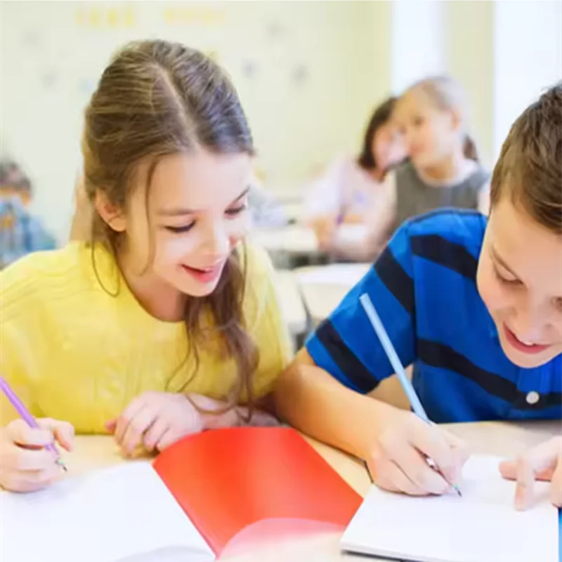 High Quality Custom Eco-Friendly 2B HB Rainbow Paper Pencil Set Colored Pencil for School Students and Kids Writing