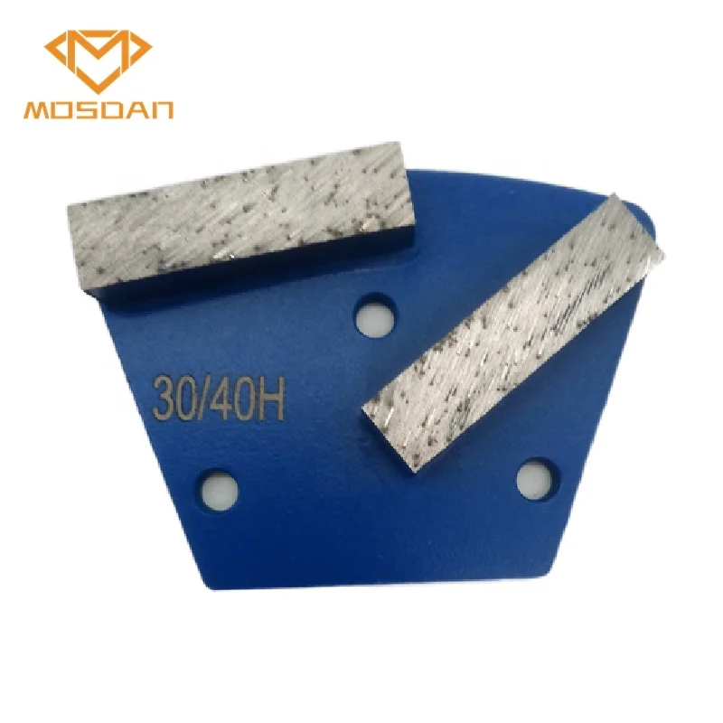Trapezoid Double Bars Grinding Shoe with M6 Thread Holes for XPS CPS Floor Grinders