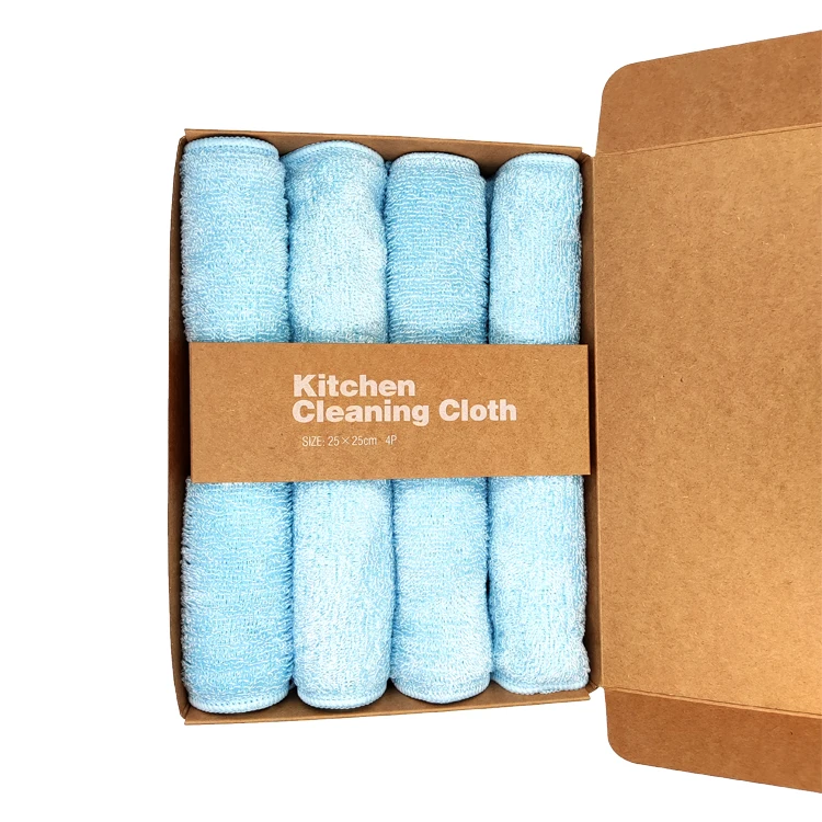 Антисмазка, бамбуковое волокно, ткань для посуды, кухонные тряпки для мытья посуды