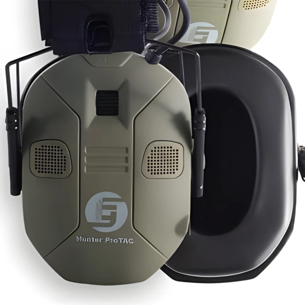 Amazo hot sell 4 Pickup microphones Electronic Professional Protective earmuffs Tactical shooting Headphones Hearing Protection