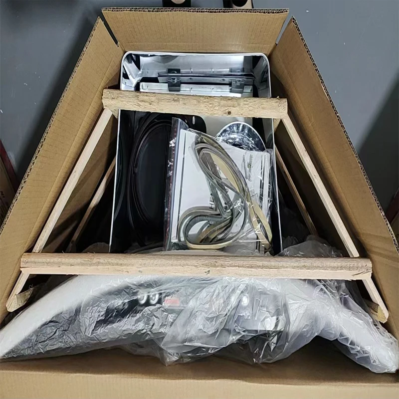 Huachu factory offer wall mounted nexstyle glass kitchen blower copper range hoods