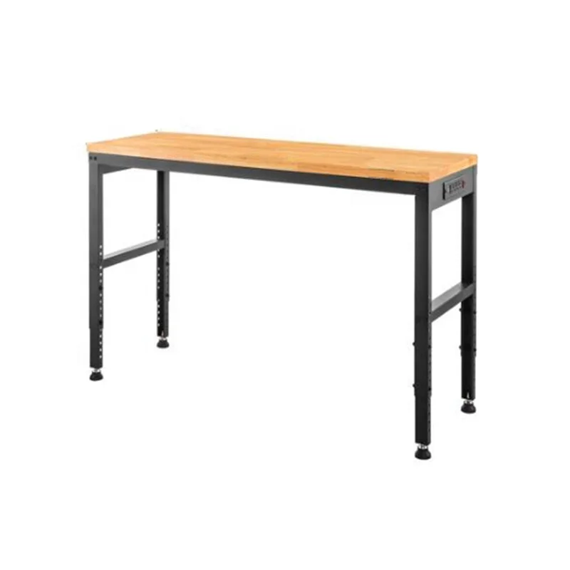 Garage Heavy duty steel workbench with pegboard and storage shelf