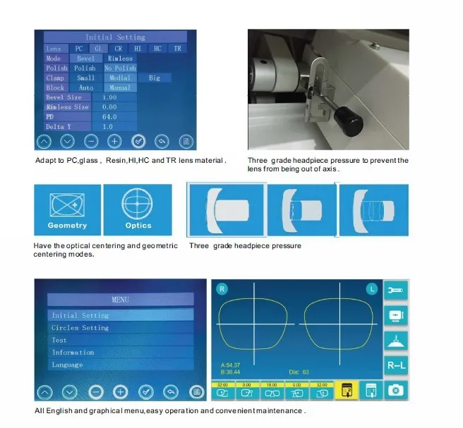 Optical Instruments optical equipment high quality china auto lens edger ALE-1000Other Optics Instruments