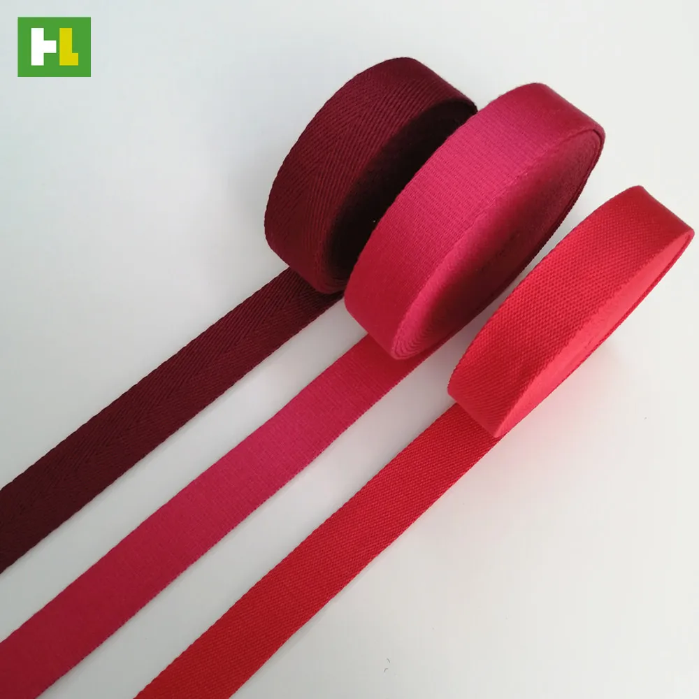 Professional Manufacture Textile Stripe Cotton Polyester Webbing