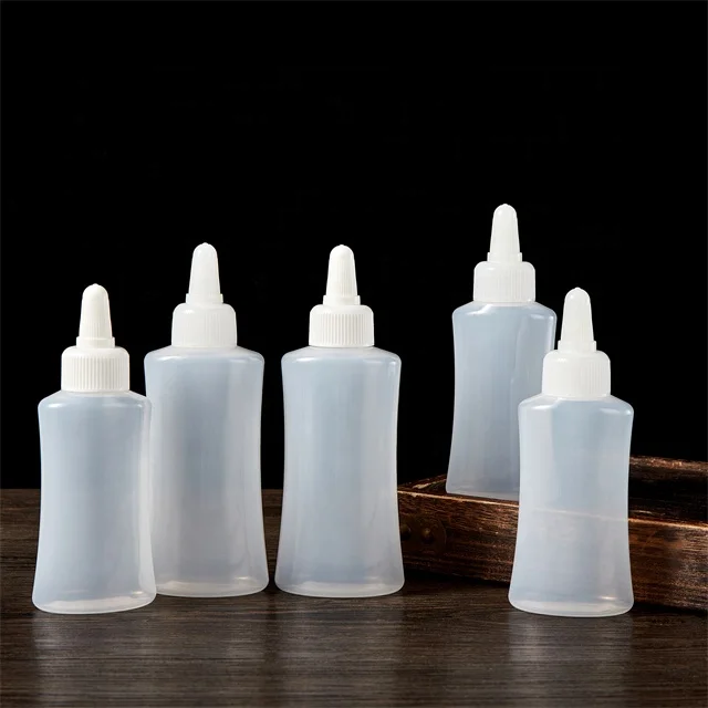 Food-Grade Plastic Squeeze Bottle Empty PE Sauce Bottle with Jam Sauce Mayonnaise Fancy Fancy Squeeze Bottles For Kitchen Use