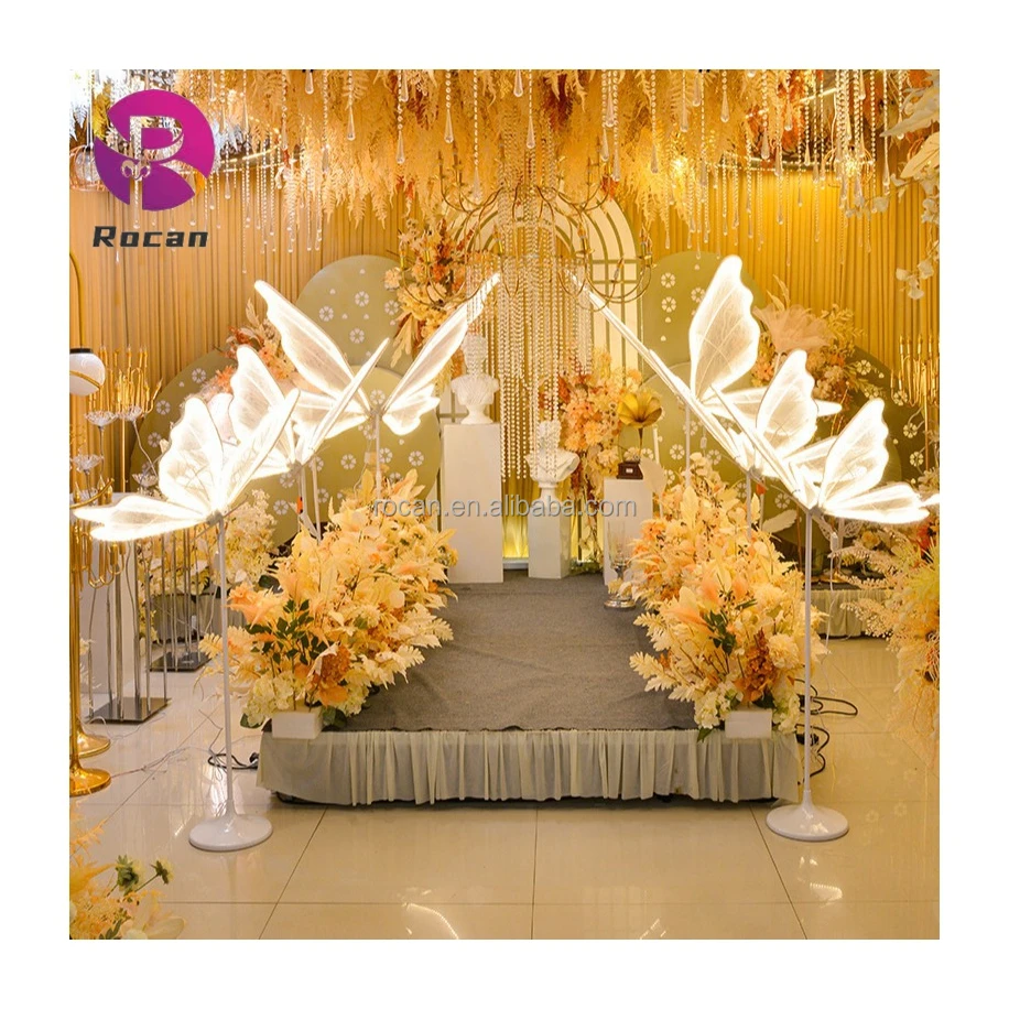 Events Stage Led Butterfly Light Stand Wedding Supplies Birthday Decoration Props Party Butterfly
