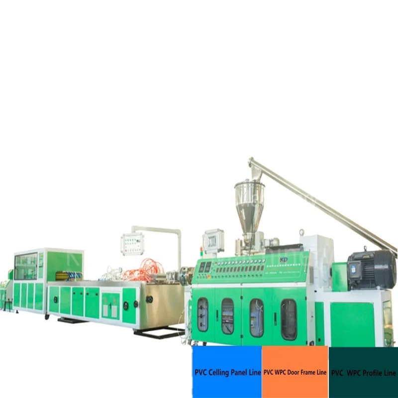 Composite Trunking Flowebed Sills Ceiling Wall Panel Skirting Houseusage Wood Plastic Profile Fabrication Extruder Machinery