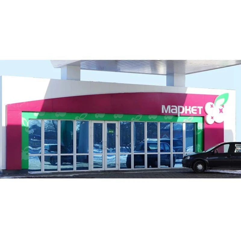 prefabricated light gauge steel cheap modular professional manufacturer steel structure gas station canopy