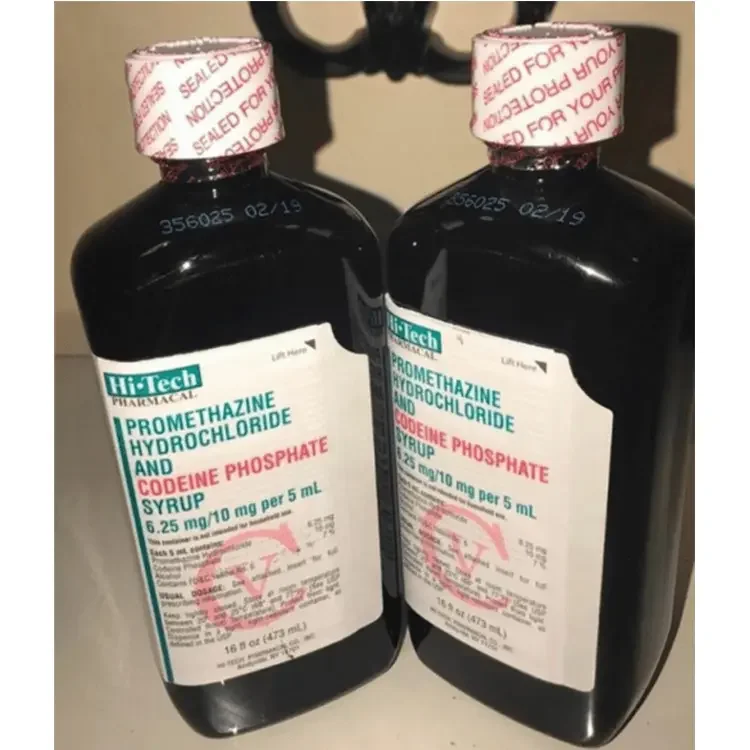 500ml 473ml Amber Cough Syrup 16oz Wockhardt Hi-tech Actavis Bottle with CRC Red Writing caps and Sealed For Your protection