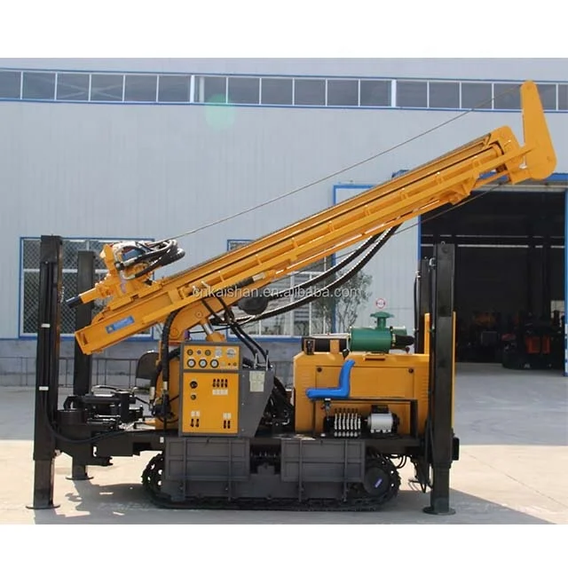 crawler mounted 200m 300m 350m 600m 400m 500m depth diesel engine perforadoras de pozos de agua water well drilling rig