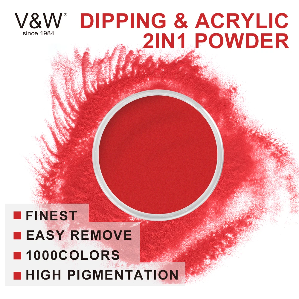 VW manufacturers 2 in 1 dip powder acrylic powder for nails dipping powder nails system