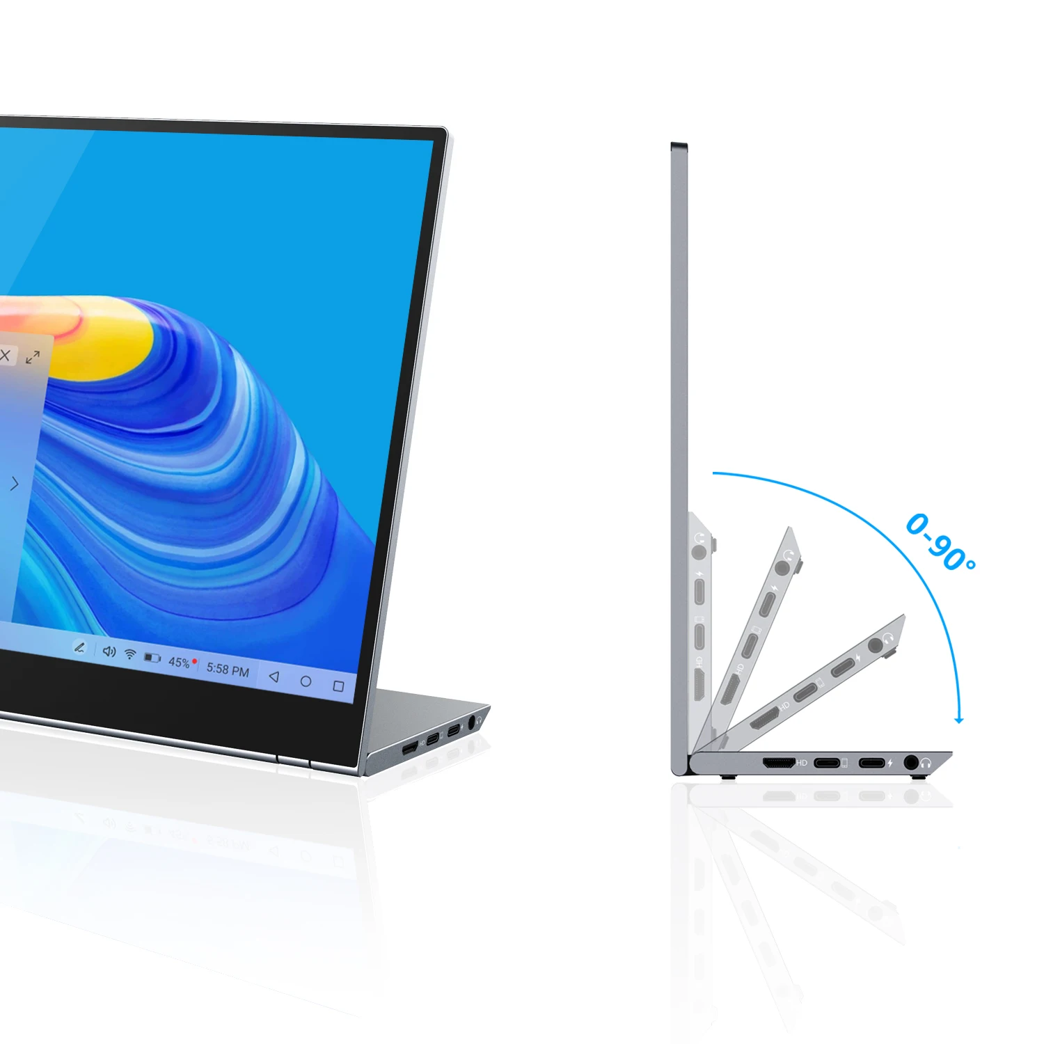 Игровой монитор 4K UHD ультратонкий 15 6 дюйма высокая яркость портативный с портом USB Type-C для ноутбука PS4 Switch