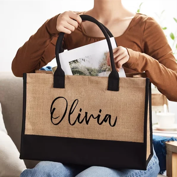 Wholesale Shopper Bag Custom Printed Large Natural Eco Friendly Canvas Shopping Tote Beach Bag With Logo