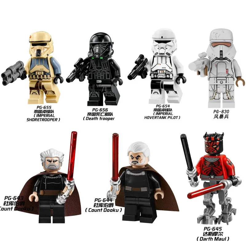 Bobafeet Jango Feet Count Dooku Star Soldier Mini Building Block Kids Classic Model Bricks For Toys Figures