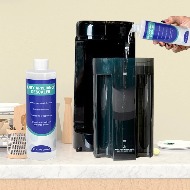 Citric acid universal sescaling solution removes mineral build-up for baby appliances
