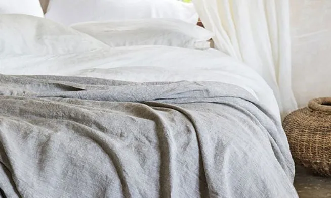 
100% Organic French Flax Stone Water Washed 280 cm Extra Wide Width Linen Plain Dyed Bedding Industry Fabric 