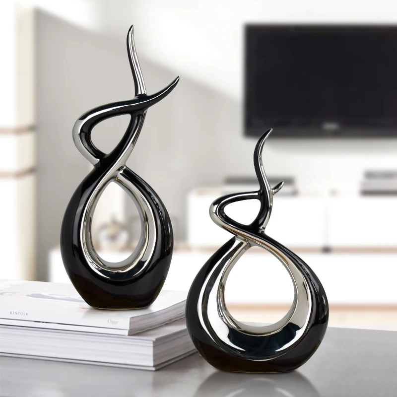 High quality european office room decors gold interior decoration ceramic home decor