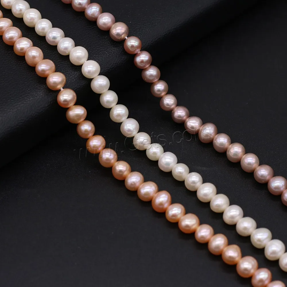 more colors round cultured freshwater pearl bead 6-6.5mm loose pearl beads for diy jewelry making
