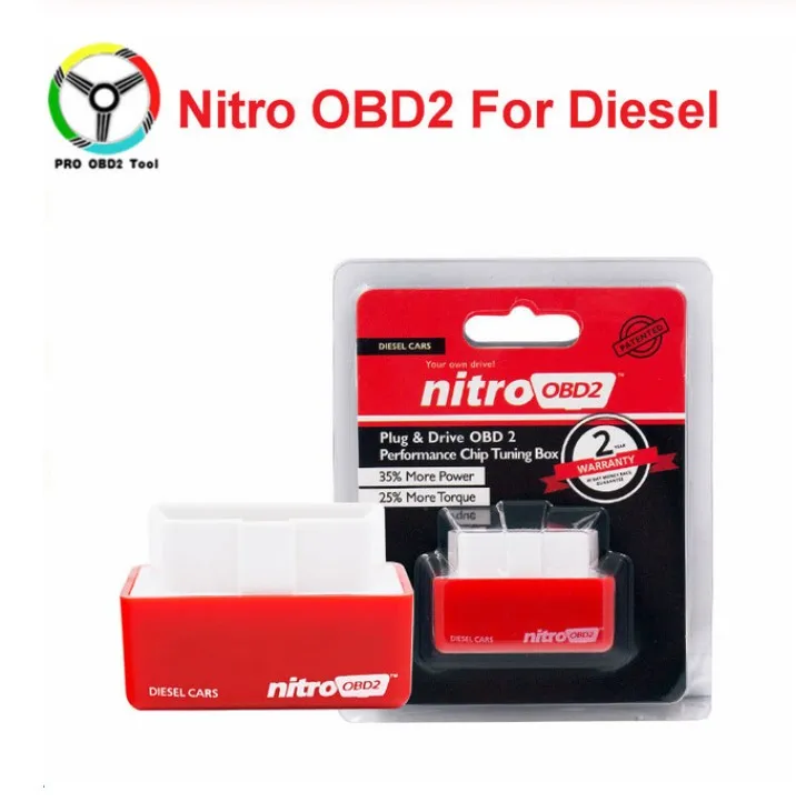 Newest Fuel Save 15% ECO OBD2 & Nitro OBDII Car Economy Chip Tuning Box Plug & Drive For Benzine Cars Lower Fuel Lower Emission