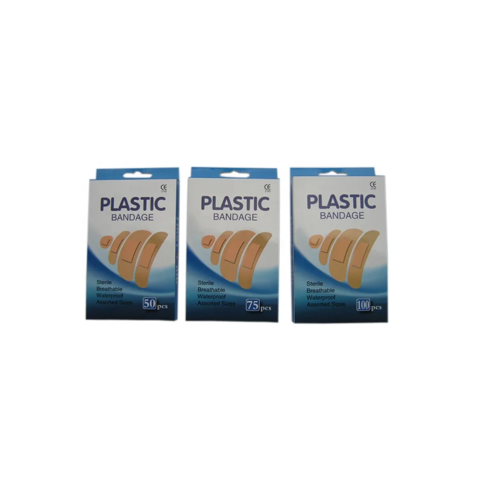 Direct factory-  First Aid Sterile Adhesive fabric Wound Plaster  100pcs/box,/fabric plaster