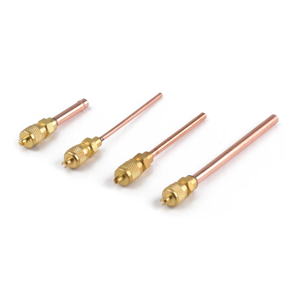 Low price brass refrigerant charging valve for air