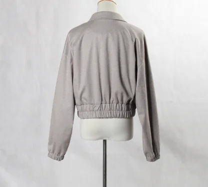 Шерстяная короткая куртка, женская одежда на заказ, в наличии, куртка