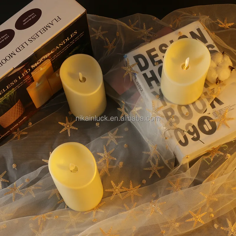 Wholesale Simulation Electronic Candle Light Church Votive 3d Real Fame LED Candle for Wedding Birthday Party