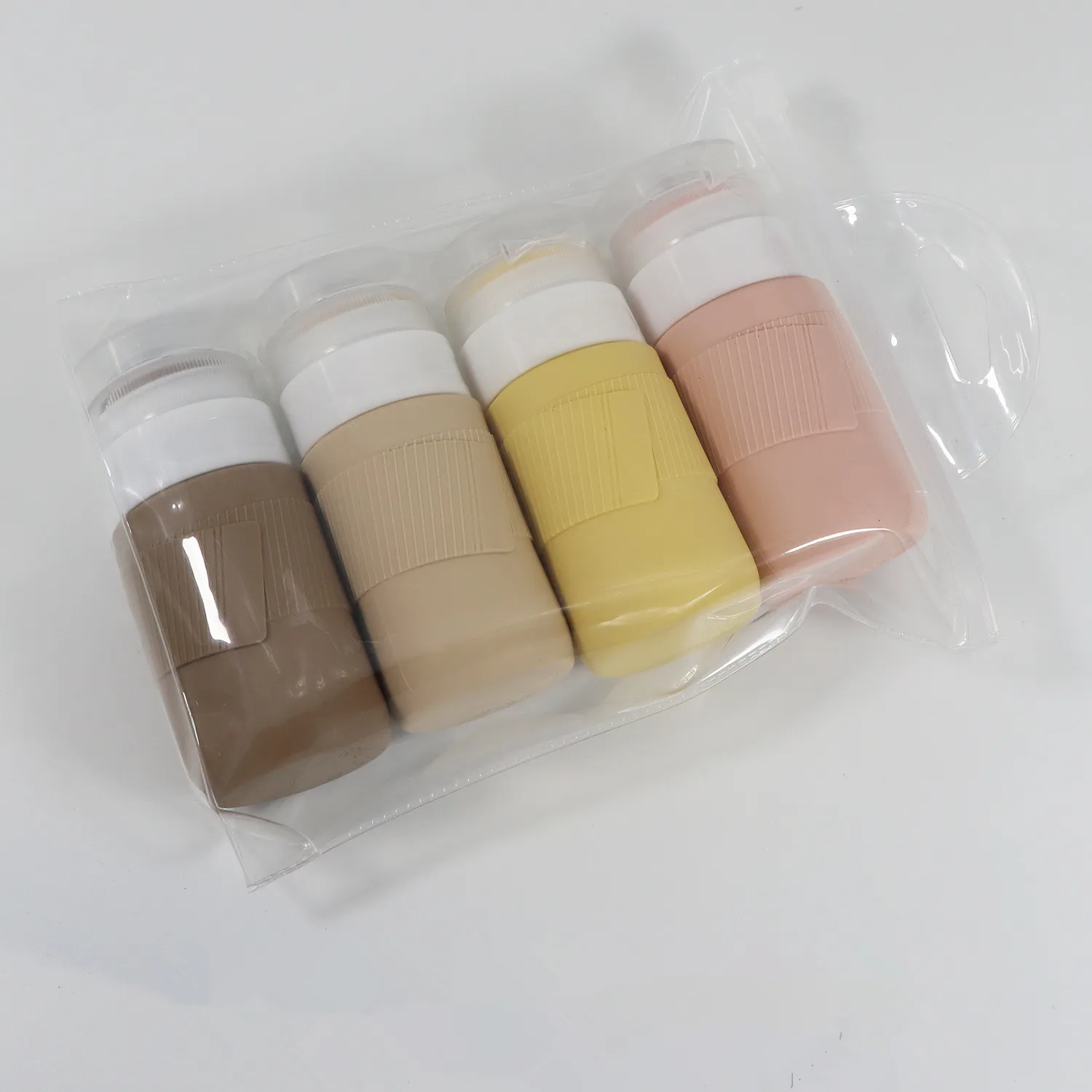 Multicolor Silicone Travel Bottles For Toiletries Sub-bottling Container Lotion Refilling Shampoo Bottle Set
