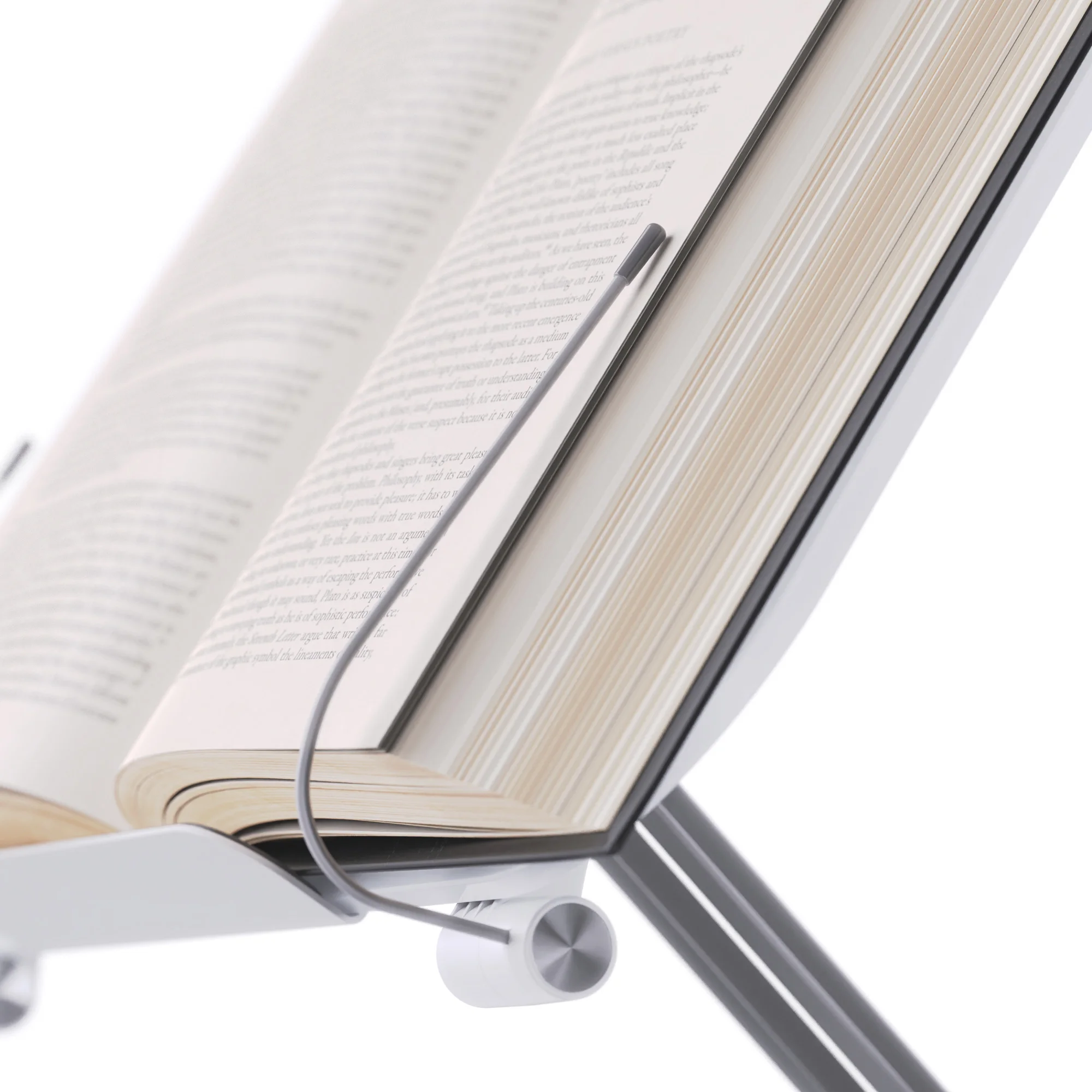 Boneruy 360 Rotatable  Reading Stand Foldable Desktop Riser Multi Heights Angles Adjustable Document Holder Cooking Book Stands