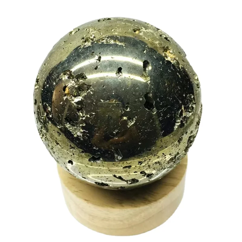 Donghai wholesale  pyrite spheres rough mineral specimen carvings natural crystal chalcopyrite for sale