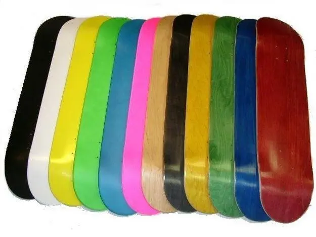 
Stain Color Printed Canadian Maple Cold Pressed Skateboard Deck 