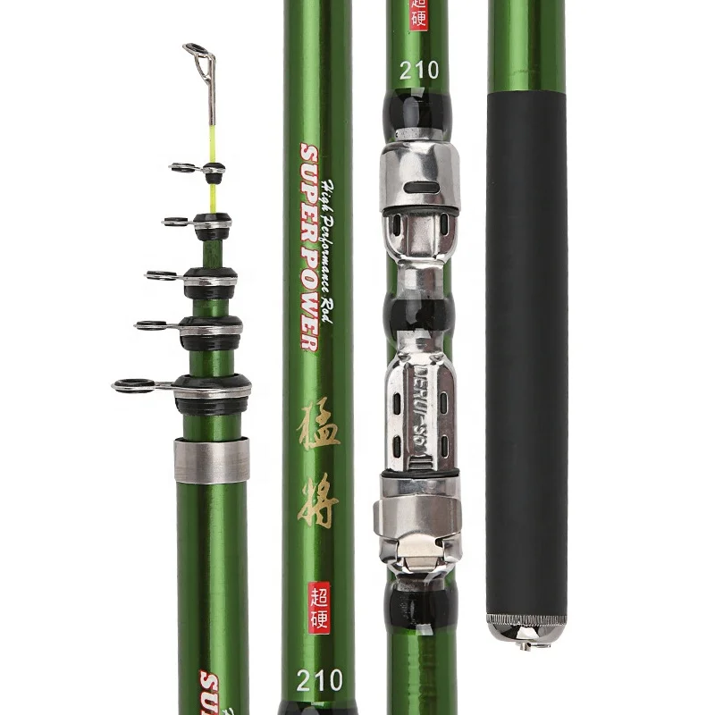 1.8m 2.1 m 2.4m 2.7m 3.0m Carp Deep Sea Fishing Rod Carbon Fiber Surf Rod Long Surfcasting Telescopic Fishing Rod Pole Tackle